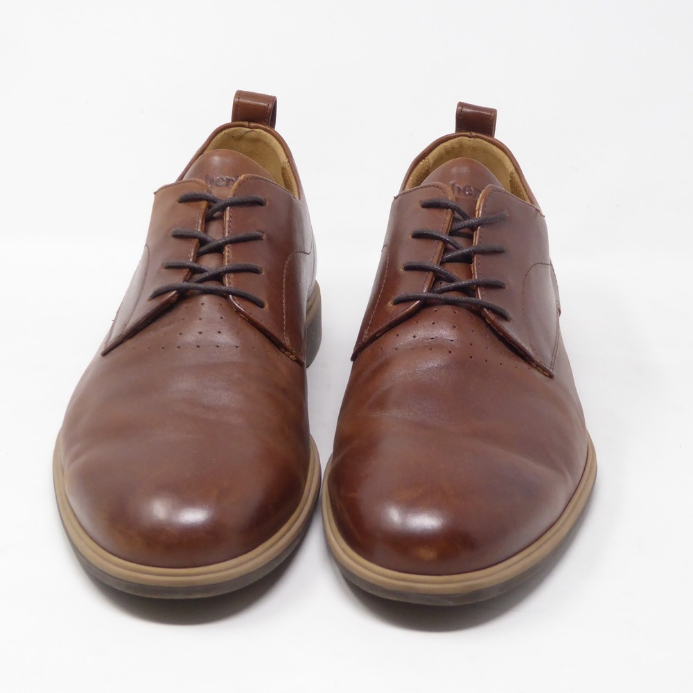 Amberjack Mens The Original Hybrid Derby Shoes Chestnut Brown Leather 11 Wide - Picture 3 of 10